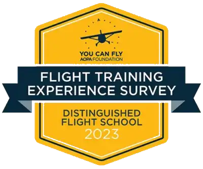 Flight Training Experience Award Distinguished Flight School 2024 Badge