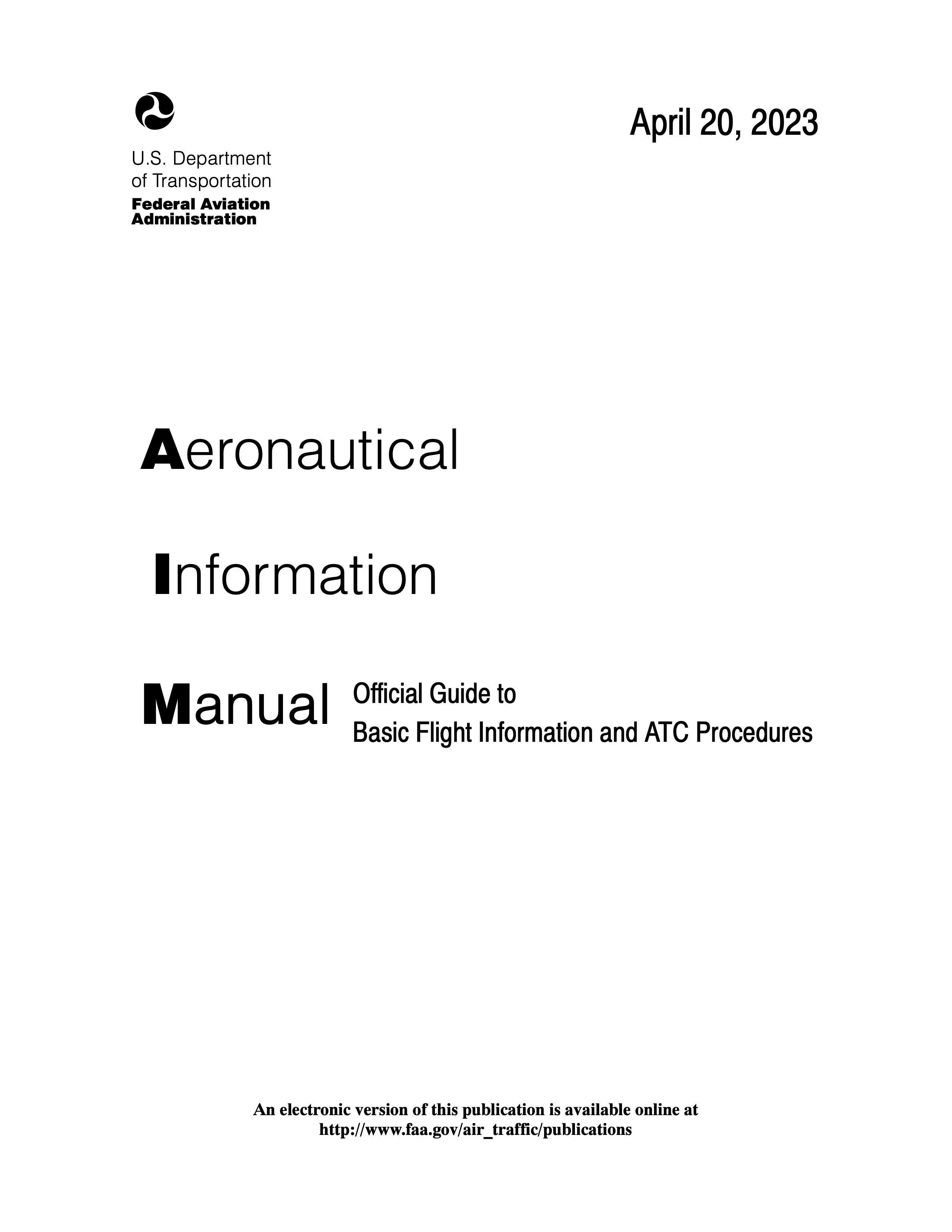 Aeronautical Information Manual