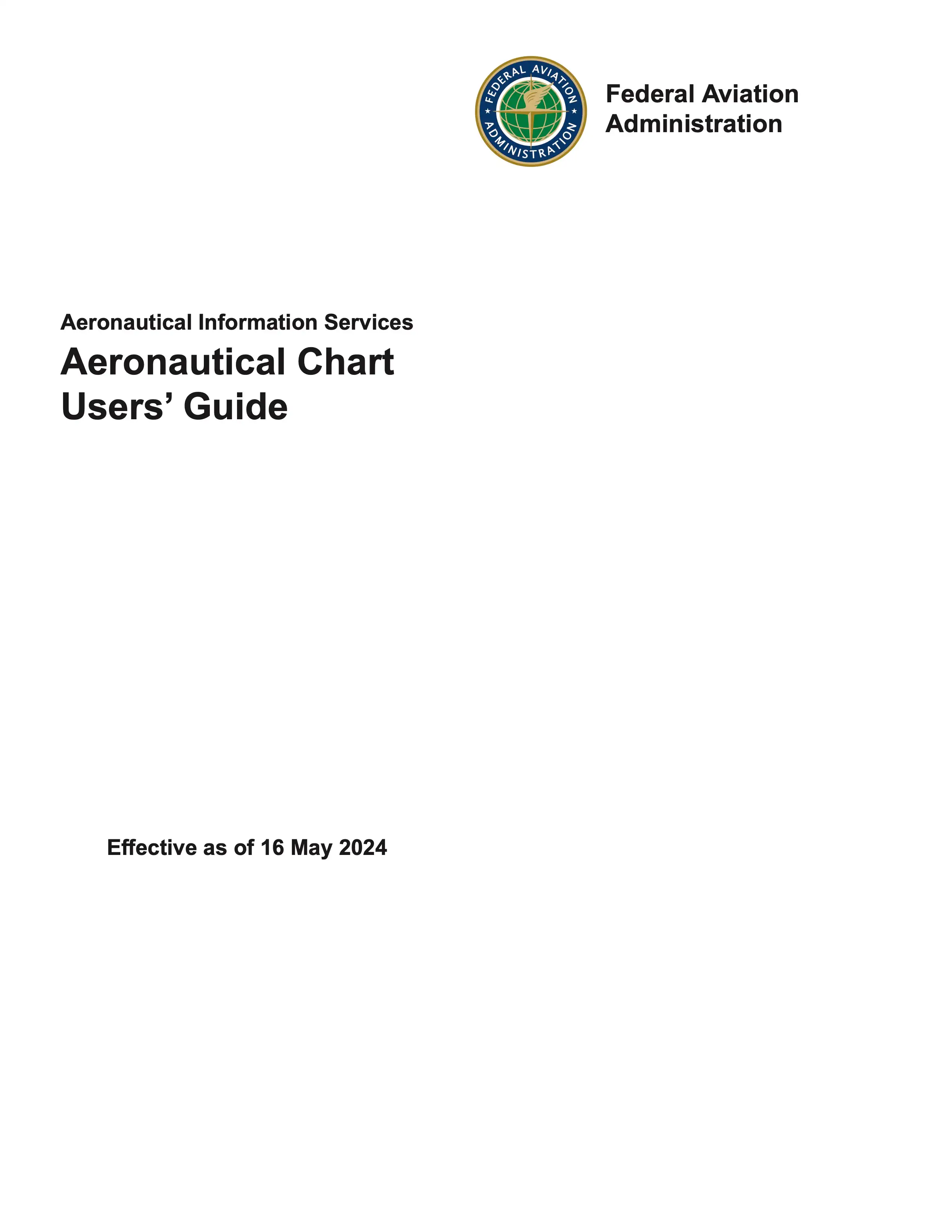 Aeronautical Chart User Guide Cover