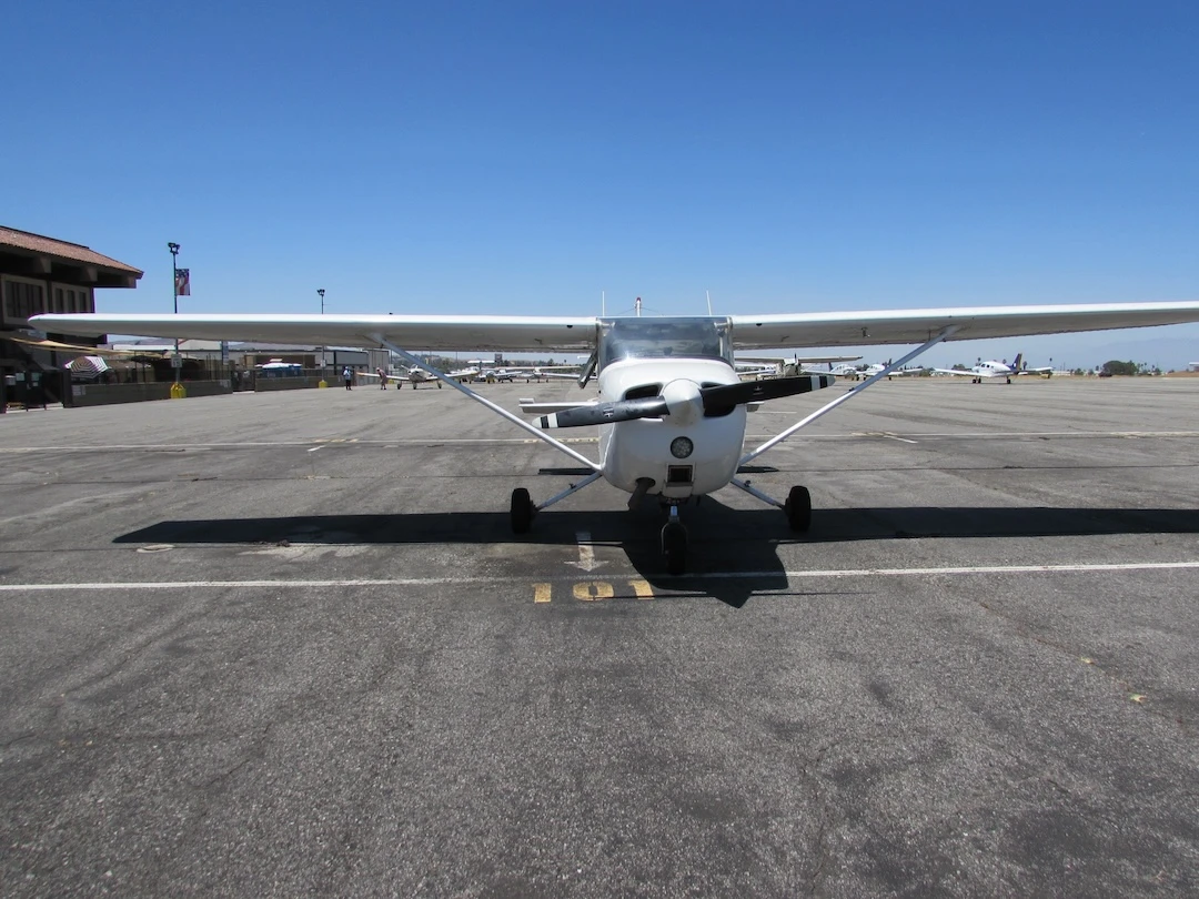 front-of-cessna-172l-at-riverside-airport-RAL