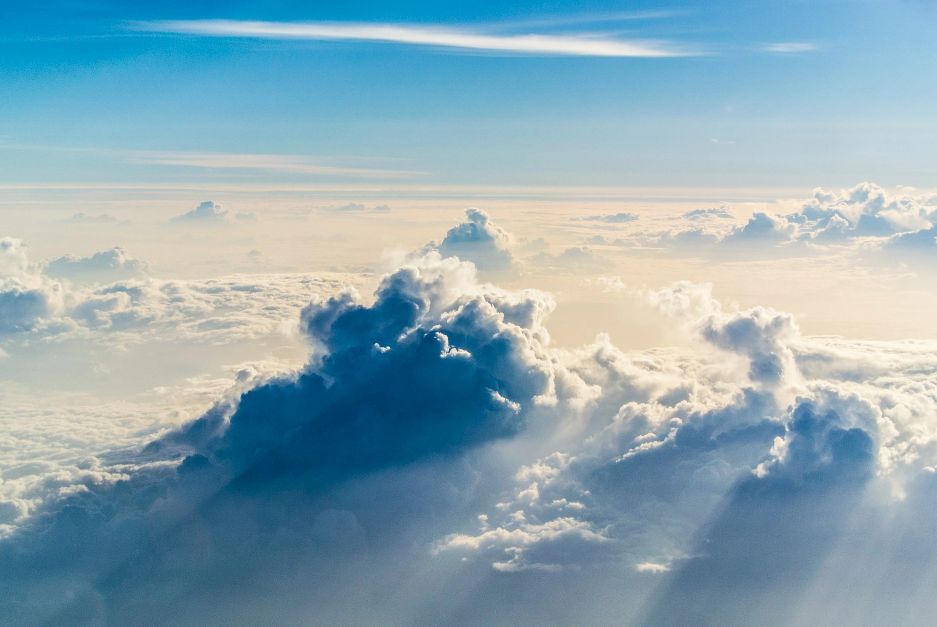 clouds in the sky over California, NextGen Flight Academy