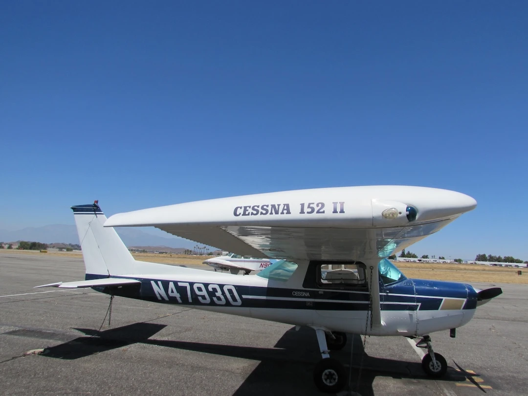 side-of-cessna-152-at-riverside-airport-RAL