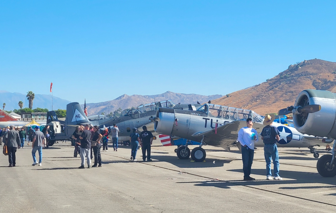 Vintage aircraft display at Flabob airport celebrating Veterans day 2024 - NextGen Flight Academy